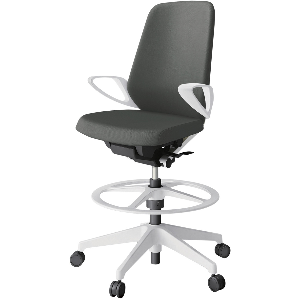 KJ-136PVP-W9C3 ノートチェア ハイポジションタイプ ハイバック 固定肘 ランバーサポートなし クロスPV 樹脂脚<配送時組立サービス付> 1台 イトーキ 【通販モノタロウ】