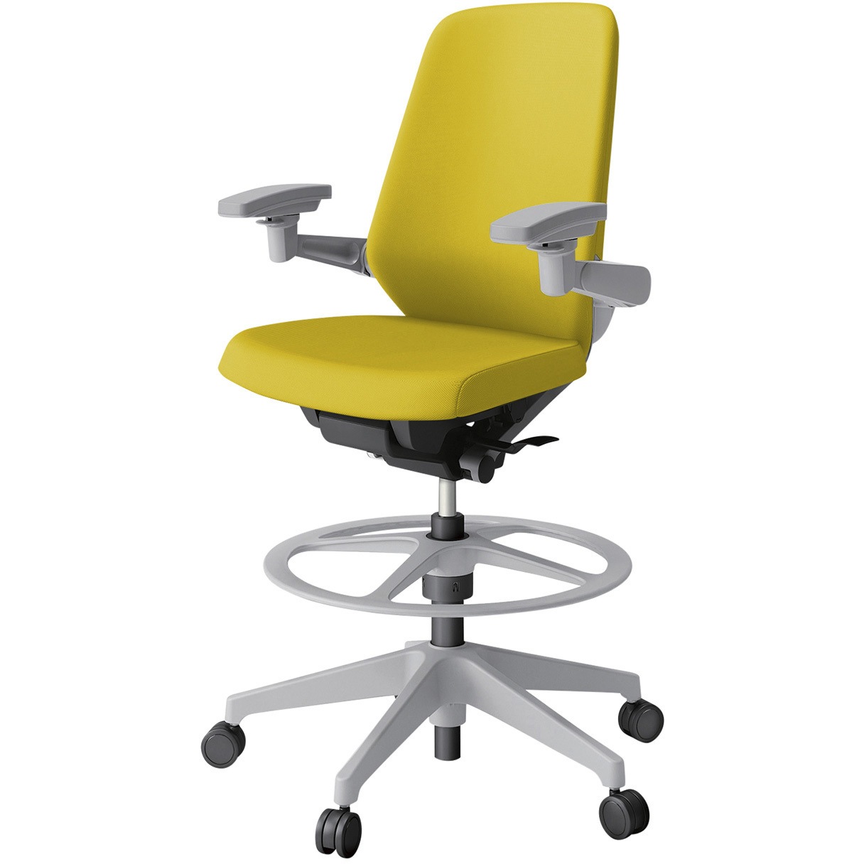 KJ-137PVP1GNU5 ノートチェア ハイポジションタイプ ハイバック 可動肘 ランバーサポートなし クロスPV 樹脂脚<配送時組立サービス付> 1台 イトーキ 【通販モノタロウ】