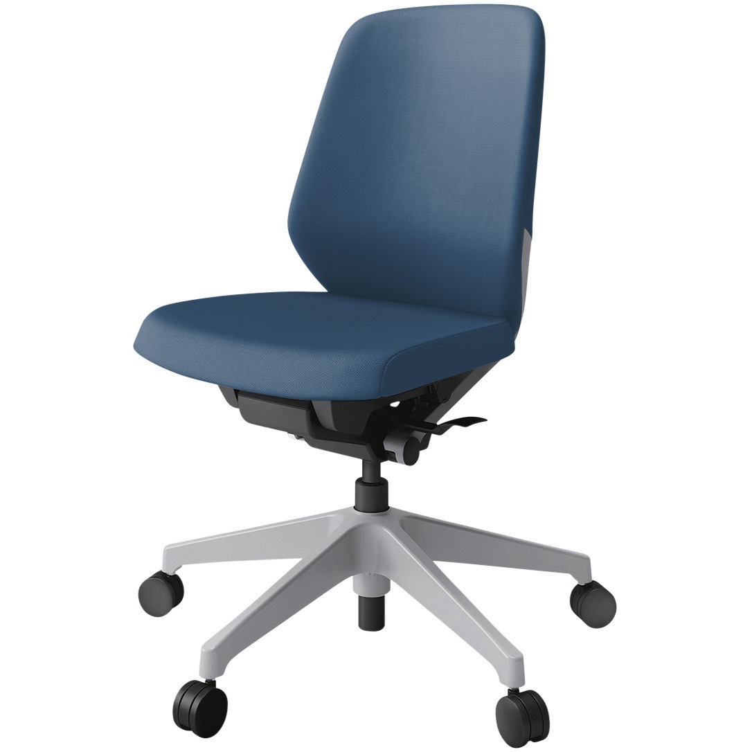 KJ-140PV-GNN3 ノートチェア プレーンクロスバック 肘無 ローバック ランバーサポートなし ナイロンキャスター<配送時組立サービス付> 1台 イトーキ 【通販モノタロウ】