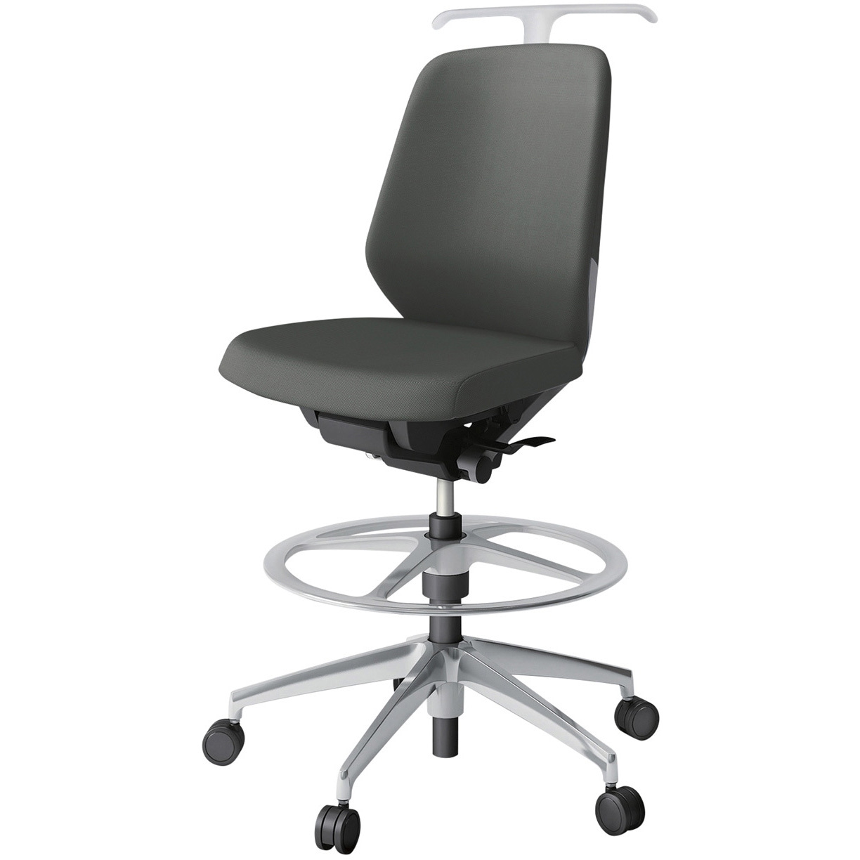 KJ-140PVHP-ZNC3 ノートチェア ハイポジションタイプ ローバック 肘なし ハンガー ランバーサポートなし クロスPV アルミ脚<配送時組立サービス付> 1台 イトーキ 【通販モノタロウ】