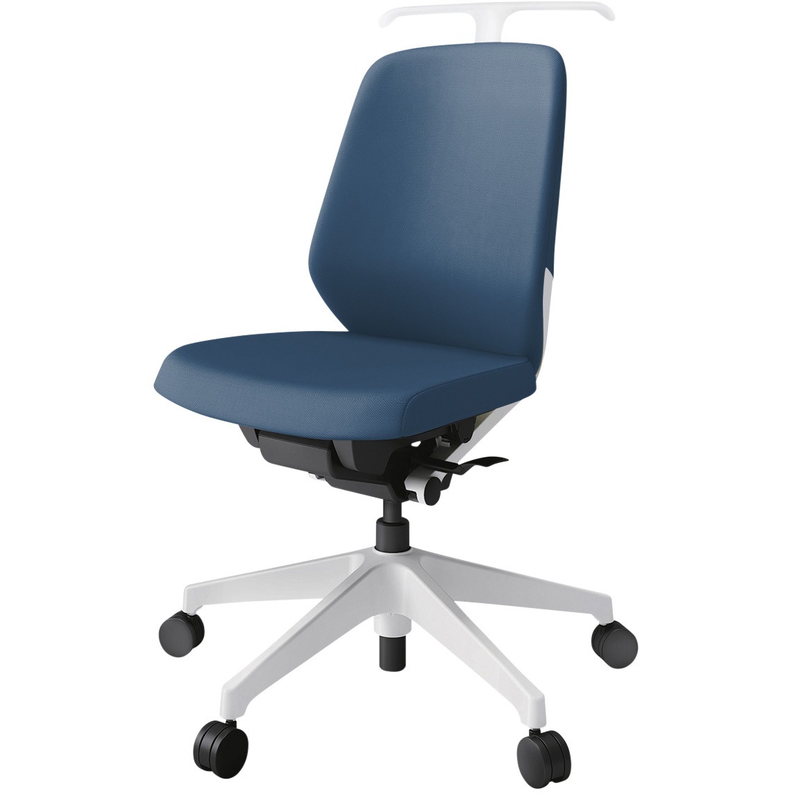 KJ-140PVH-W9N3 ノートチェア ローバック 肘なし ハンガー ランバーサポートなし クロスPV ナイロンキャスター<配送時組立サービス付> 1台 イトーキ 【通販モノタロウ】