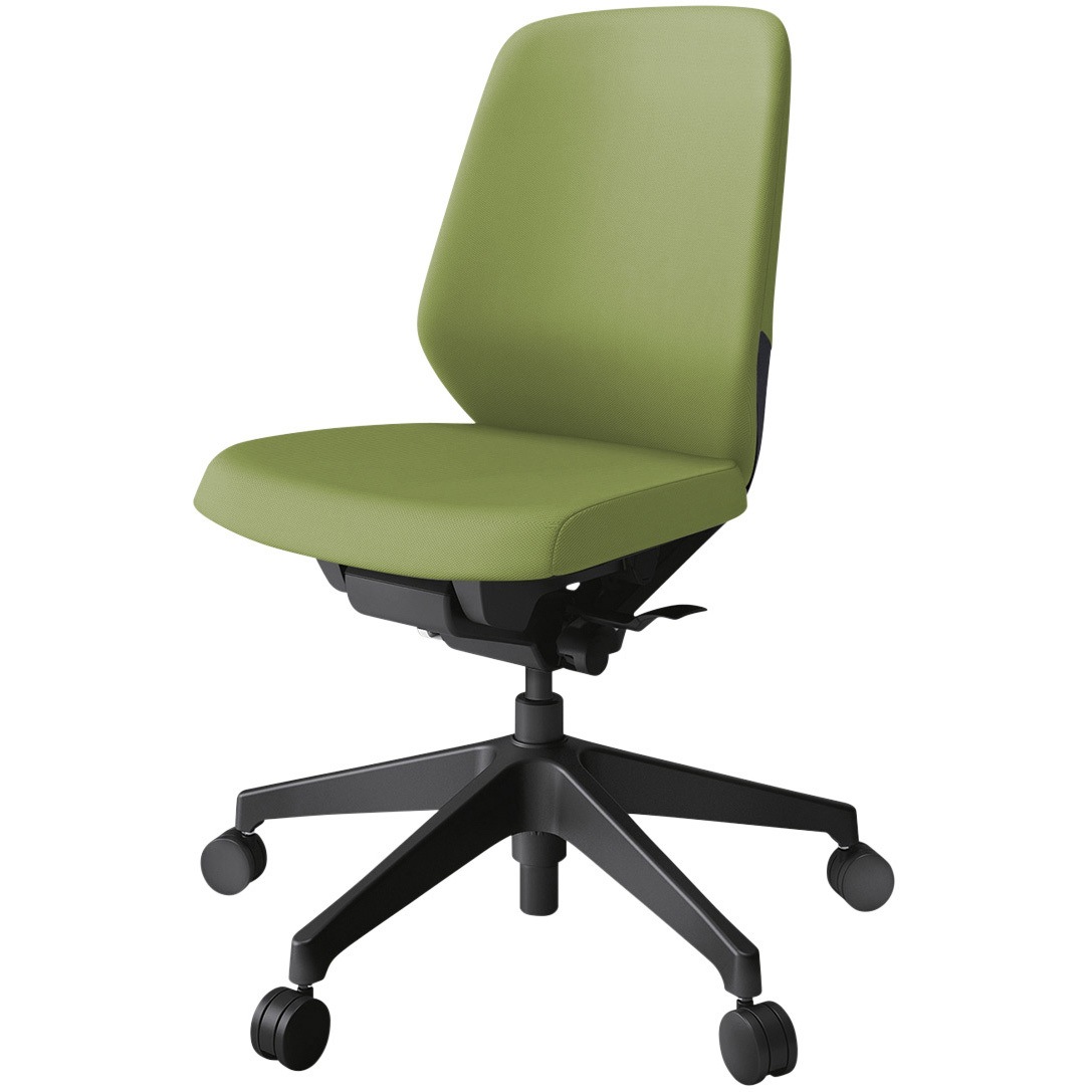 KJ-140PVM-T1Q7 ノートチェア プレーンクロスバック 肘無 ローバック ランバーサポートなし ウレタンキャスター<配送時組立サービス付> 1台 イトーキ 【通販モノタロウ】