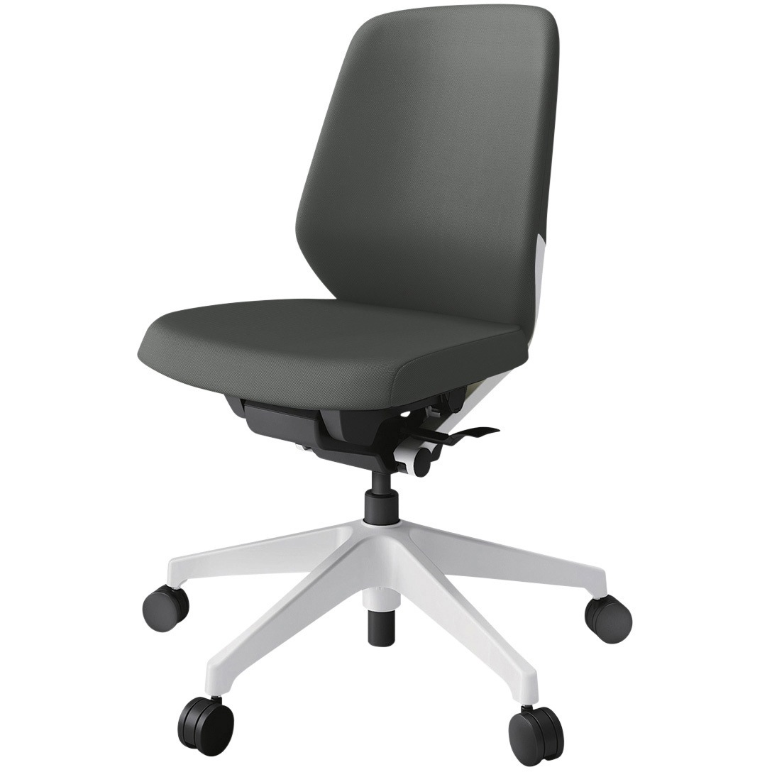 KJ-140PVM-W9C3 ノートチェア プレーンクロスバック 肘無 ローバック ランバーサポートなし ウレタンキャスター<配送時組立サービス付> 1台 イトーキ 【通販モノタロウ】