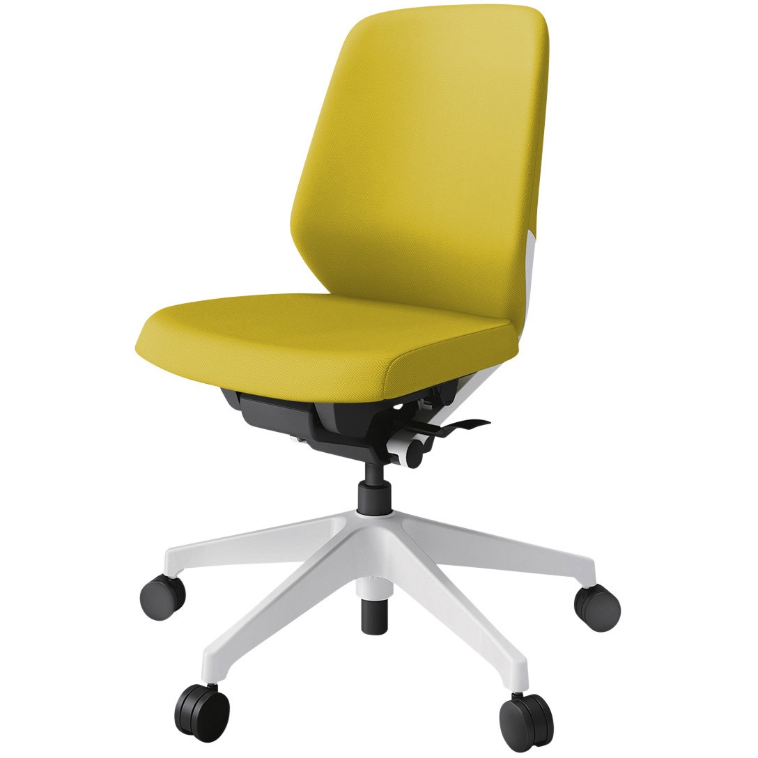 KJ-140PV-W9U5 ノートチェア プレーンクロスバック 肘無 ローバック ランバーサポートなし ナイロンキャスター<配送時組立サービス付> 1台 イトーキ 【通販モノタロウ】