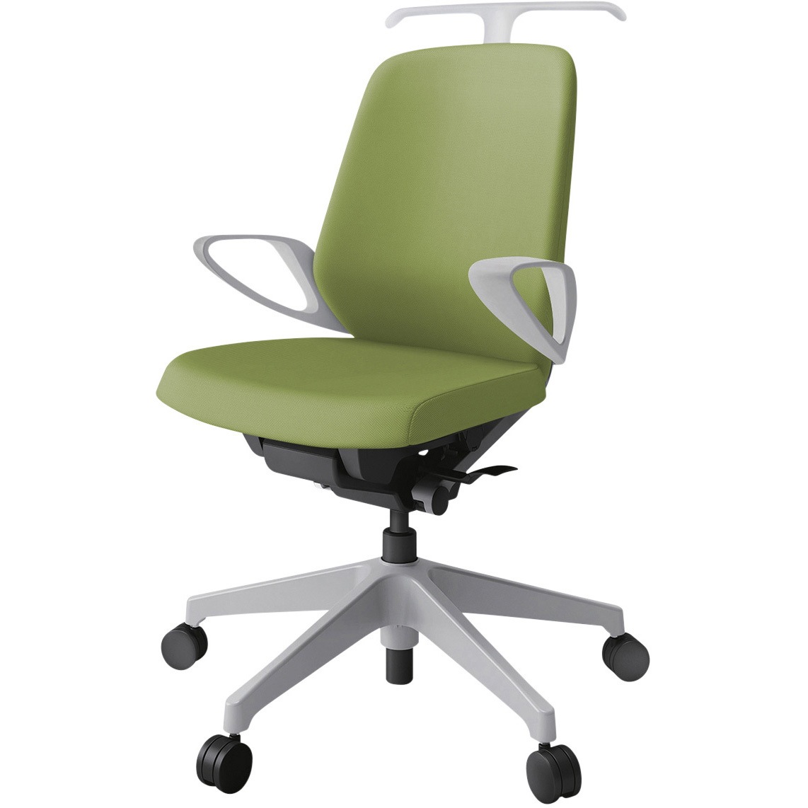 KJ-146PVH-GNQ7 ノートチェア ローバック 固定肘 ハンガー ランバーサポートなし クロスPV ナイロンキャスター<配送時組立サービス付> 1台 イトーキ 【通販モノタロウ】 43,788円