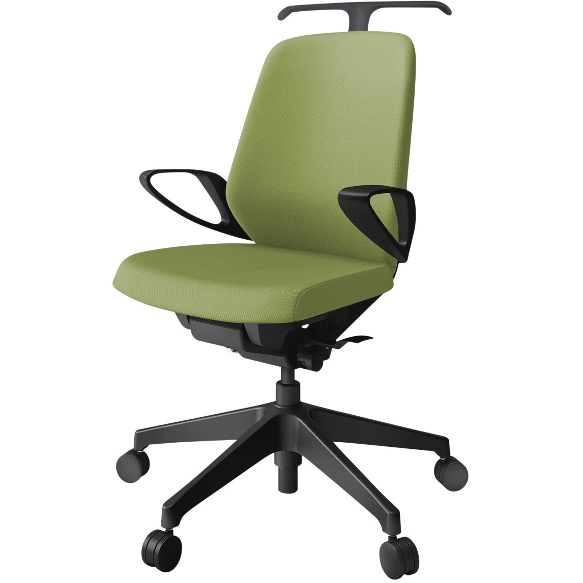 KJ-146PVH-T1Q7 ノートチェア ローバック 固定肘 ハンガー ランバーサポートなし クロスPV ナイロンキャスター<配送時組立サービス付> 1台 イトーキ 【通販モノタロウ】 43,788円