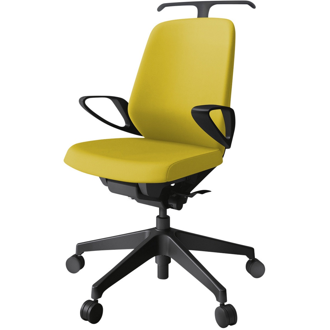 KJ-146PVH-T1U5 ノートチェア ローバック 固定肘 ハンガー ランバーサポートなし クロスPV ナイロンキャスター<配送時組立サービス付> 1台 イトーキ 【通販モノタロウ】