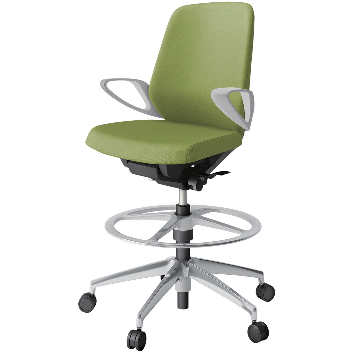 KJ-146PVP-ZNQ7 ノートチェア ハイポジションタイプ ローバック 固定肘 ランバーサポートなし クロスPV アルミ脚<配送時組立サービス付> 1台 イトーキ 【通販モノタロウ】 59,988円