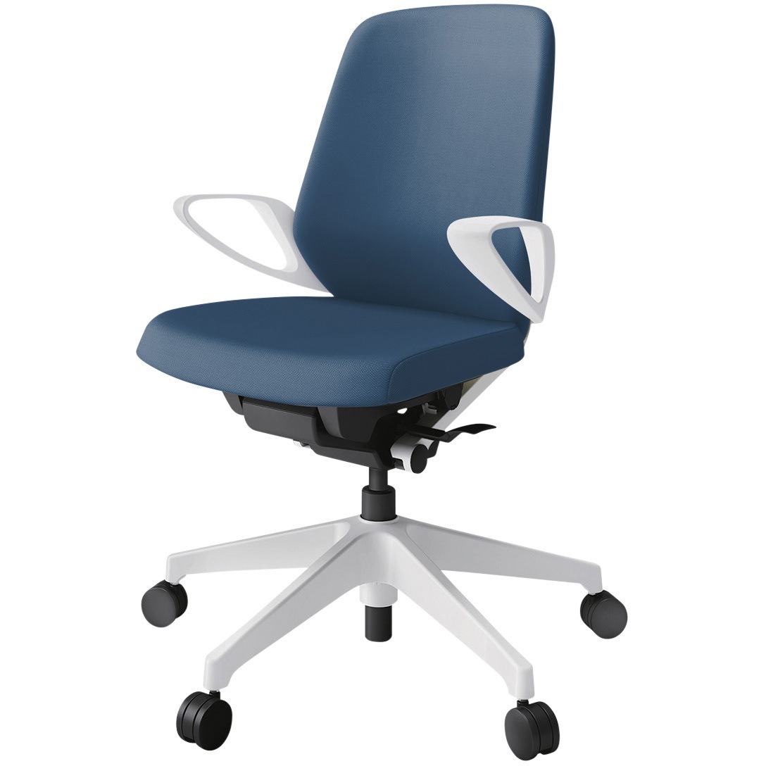 KJ-146PV-W9N3 ノートチェア ローバック 固定肘 ランバーサポートなし クロスPV ナイロンキャスター<配送時組立サービス付> 1台 イトーキ 【通販モノタロウ】 40,937円