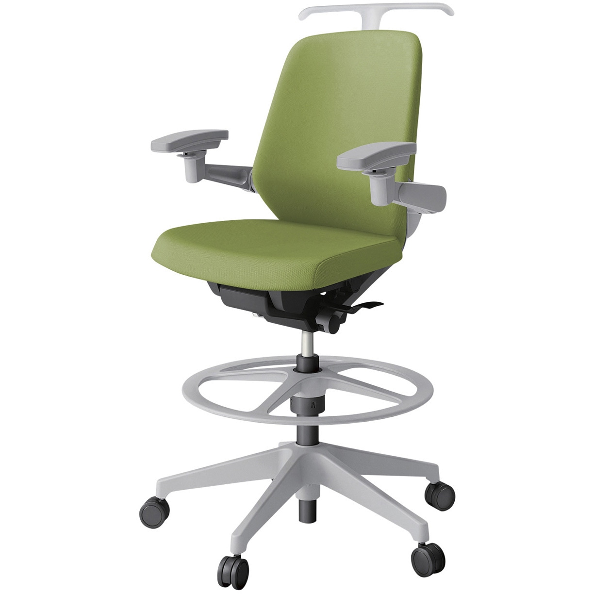 KJ-147PVHP1GNQ7 ノートチェア ハイポジションタイプ ローバック 可動肘 ハンガー ランバーサポートなし クロスPV 樹脂脚<配送時組立サービス付> 1台 イトーキ 【通販モノタロウ】