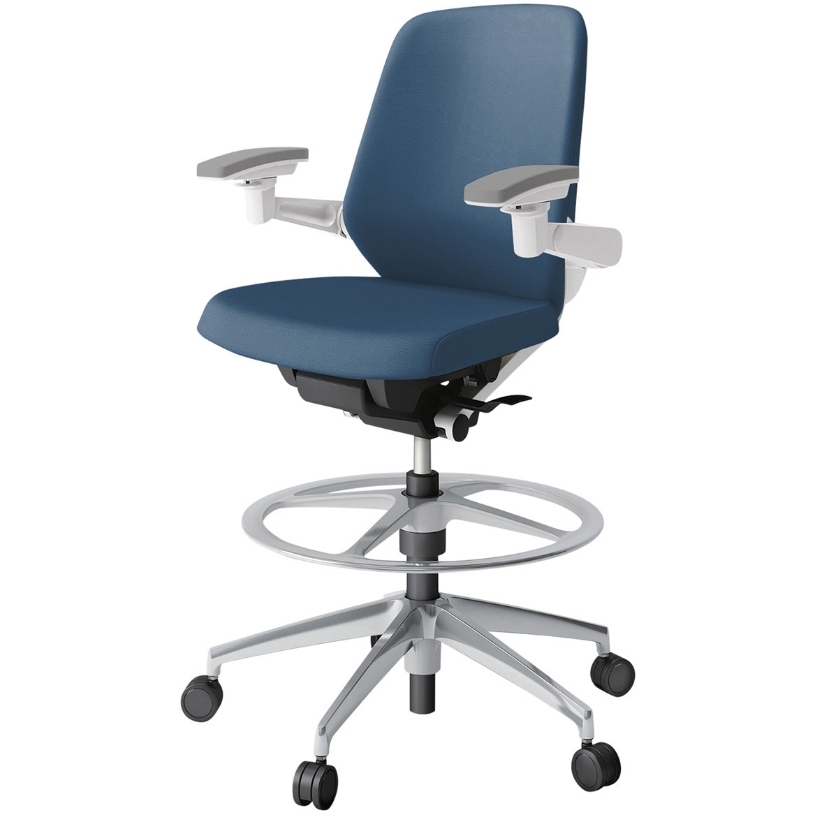 KJ-147PVP1ZWN3 ノートチェア ハイポジションタイプ ローバック 可動肘 ランバーサポートなし クロスPV アルミ脚<配送時組立サービス付> 1台 イトーキ 【通販モノタロウ】 60,390円