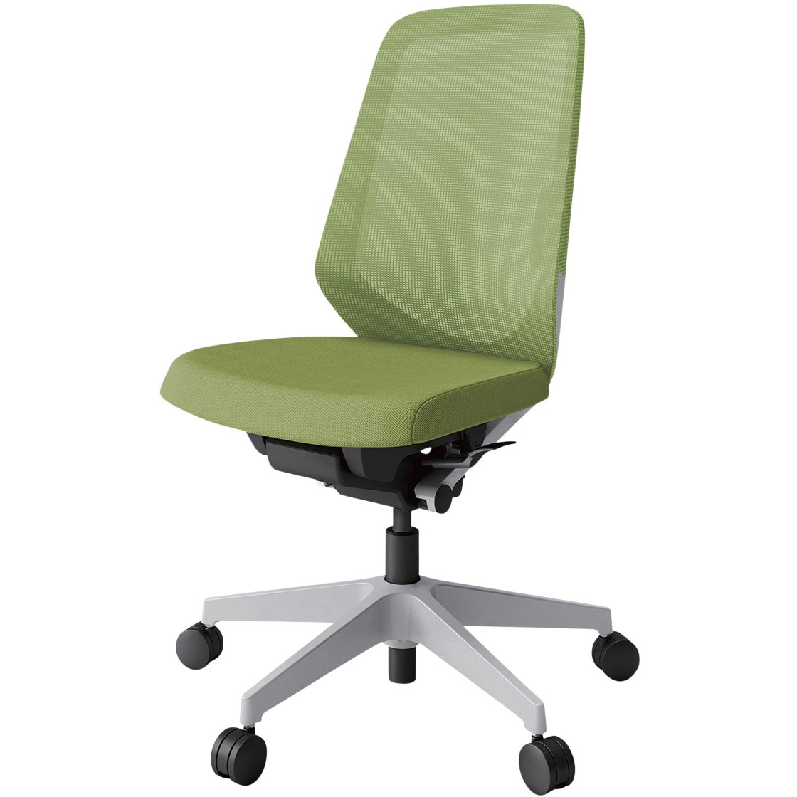 KJ-150JVM-GNQ7 ノートチェア プレーンメッシュバック 肘無 ハイバック ランバーサポート付 ウレタンキャスター<配送時組立サービス付> 1台 イトーキ 【通販モノタロウ】