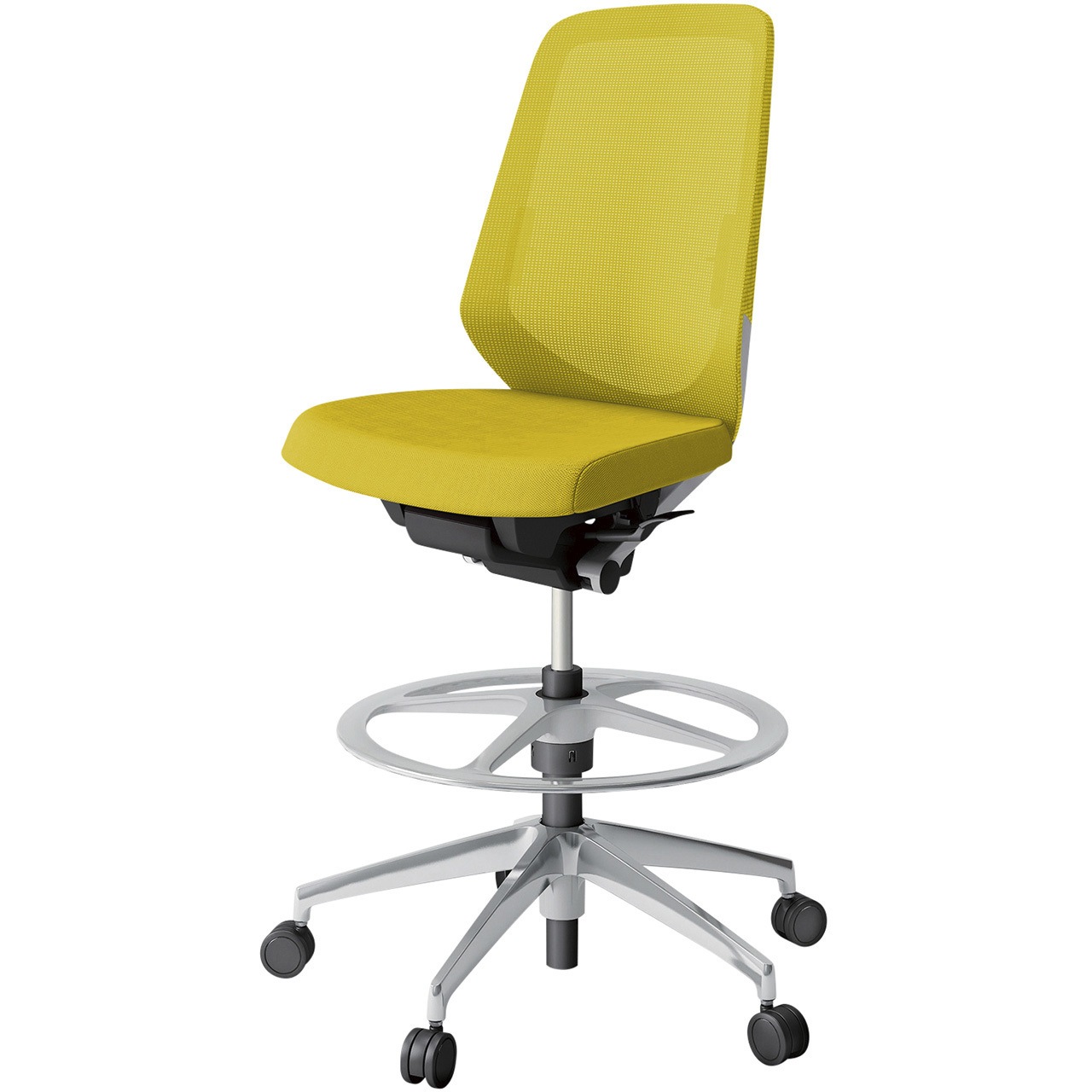 KJ-150JVP-ZNU5 ノートチェア ハイポジションタイプ ハイバック 肘なし ランバーサポート付 メッシュJV アルミ脚<配送時組立サービス付> 1台 イトーキ 【通販モノタロウ】 59,988円