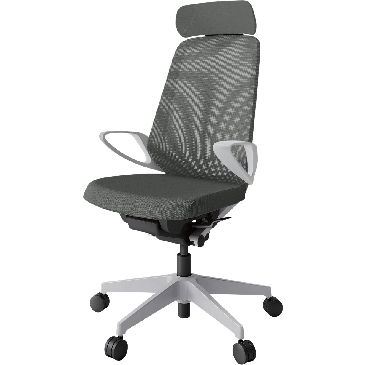 KJ-156JVEM-GNC3 ノートチェア エクストラハイバック 固定肘 ランバーサポート付 メッシュJV ウレタンキャスター<配送時組立サービス付> 1台 イトーキ 【通販モノタロウ】