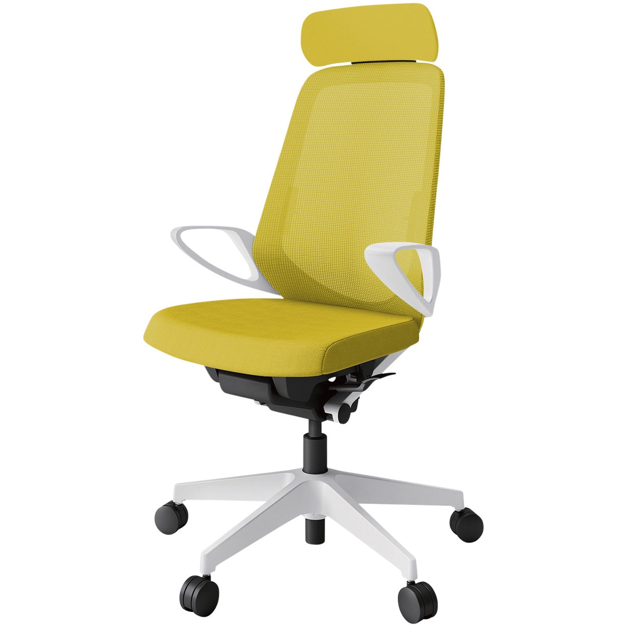 KJ-156JVEM-W9U5 ノートチェア エクストラハイバック 固定肘 ランバーサポート付 メッシュJV ウレタンキャスター<配送時組立サービス付> 1台 イトーキ 【通販モノタロウ】