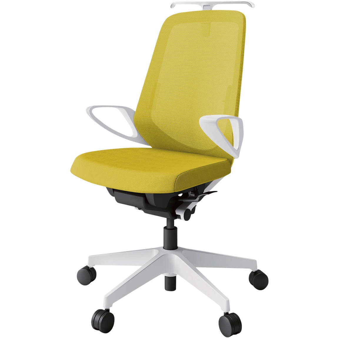 KJ-156JVHM-W9U5 ノートチェア ハイバック 固定肘 ハンガー ランバーサポート付 メッシュJV ウレタンキャスター<配送時組立サービス付> 1台 イトーキ 【通販モノタロウ】