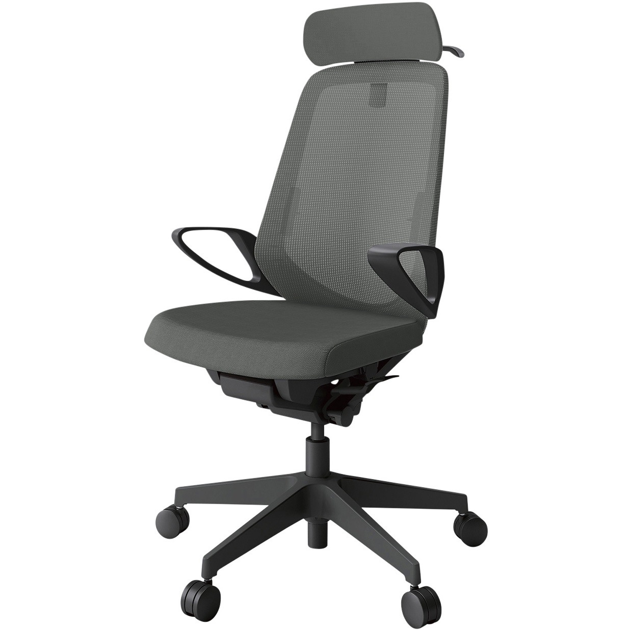 KJ-156JVX-T1C3 ノートチェア エクストラハイバック 固定肘 ハンガー ランバーサポート付 メッシュJV ナイロンキャスター<配送時組立サービス付> 1台 イトーキ 【通販モノタロウ】