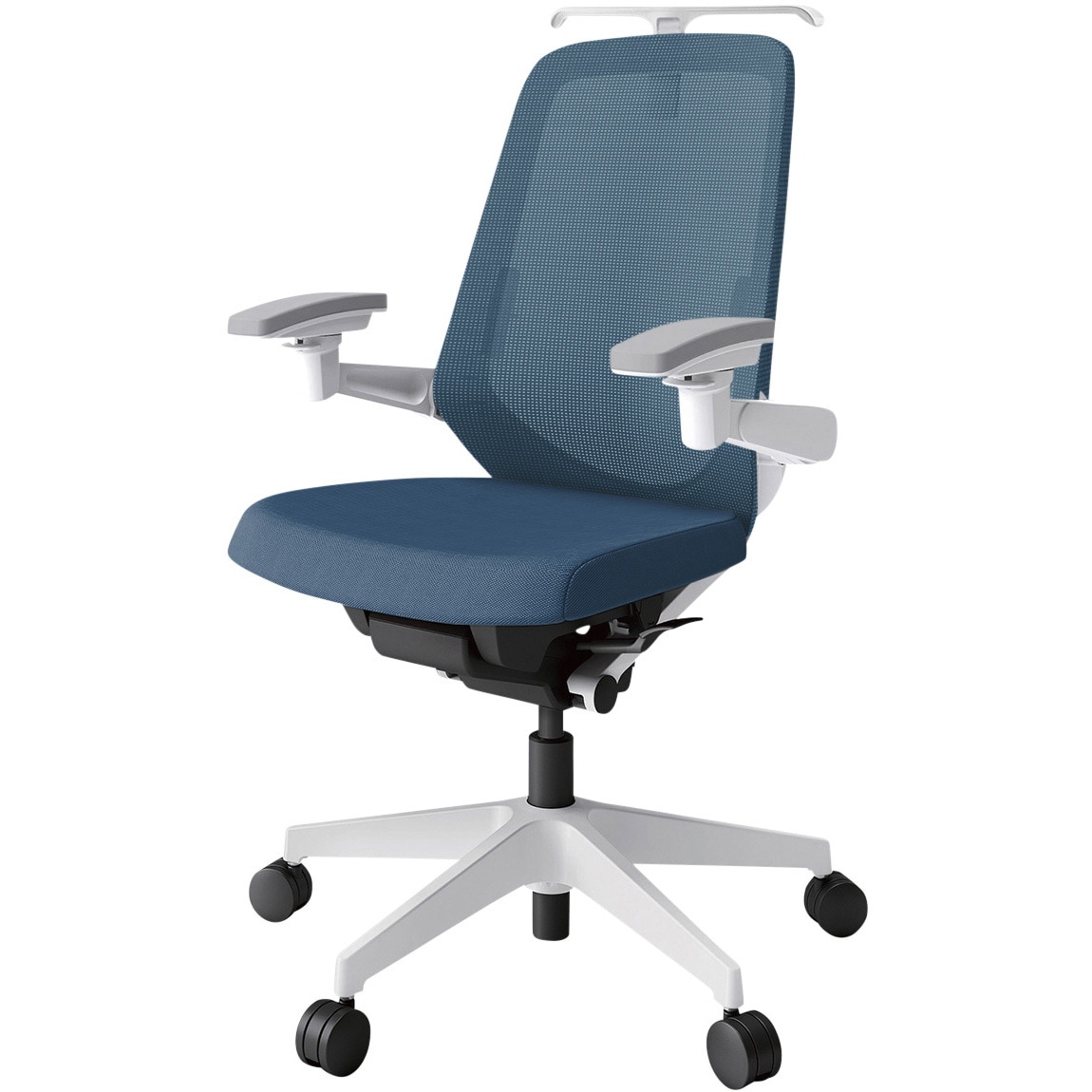 KJ-157JVHM1W9N3 ノートチェア ハイバック 可動肘 ハンガー ランバーサポート付 メッシュJV ウレタンキャスター<配送時組立サービス付> 1台 イトーキ 【通販モノタロウ】