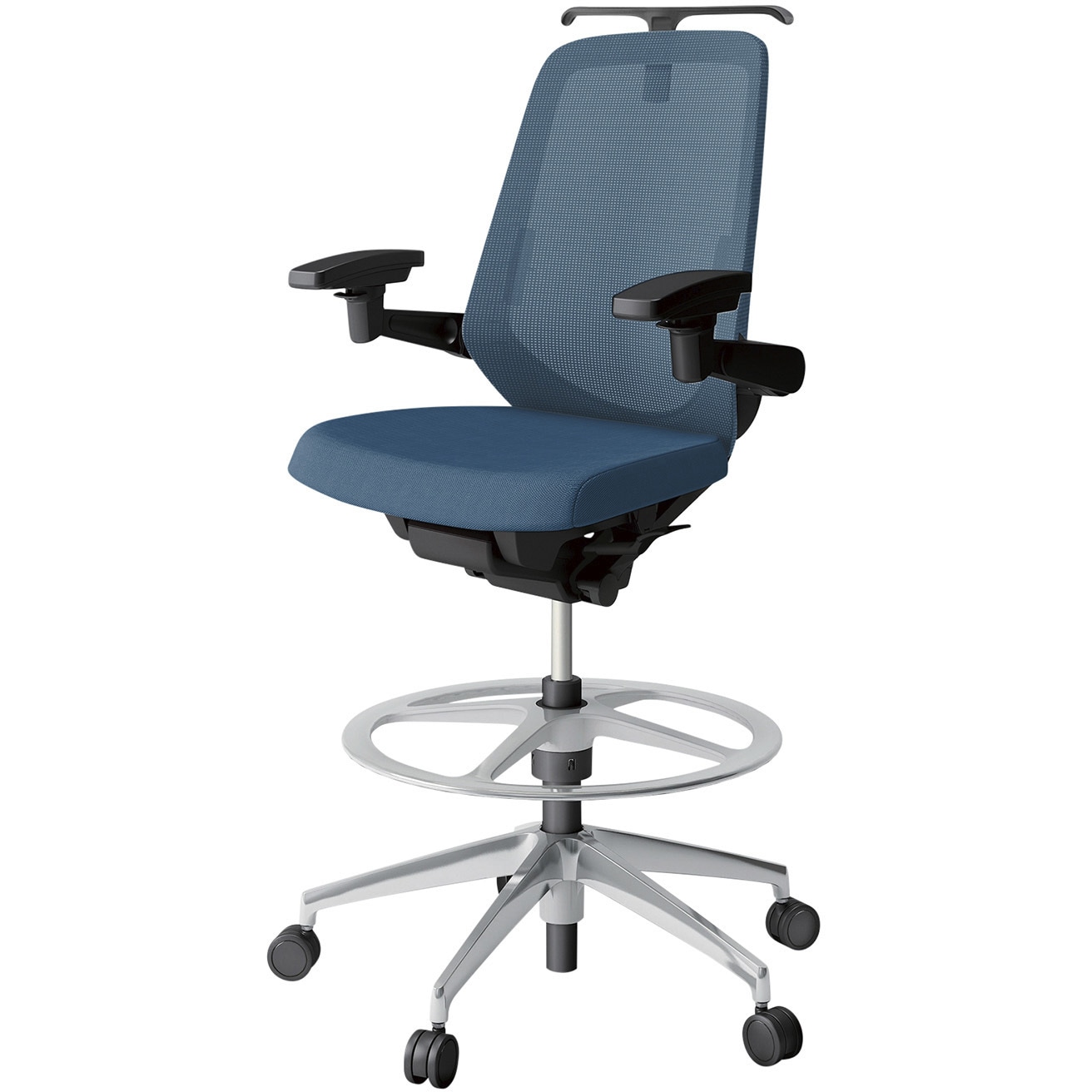 KJ-157JVHP1ZTN3 ノートチェア ハイポジションタイプ ハイバック 可動肘 ハンガー ランバーサポート付 メッシュJV アルミ脚<配送時組立サービス付> 1台 イトーキ 【通販モノタロウ】