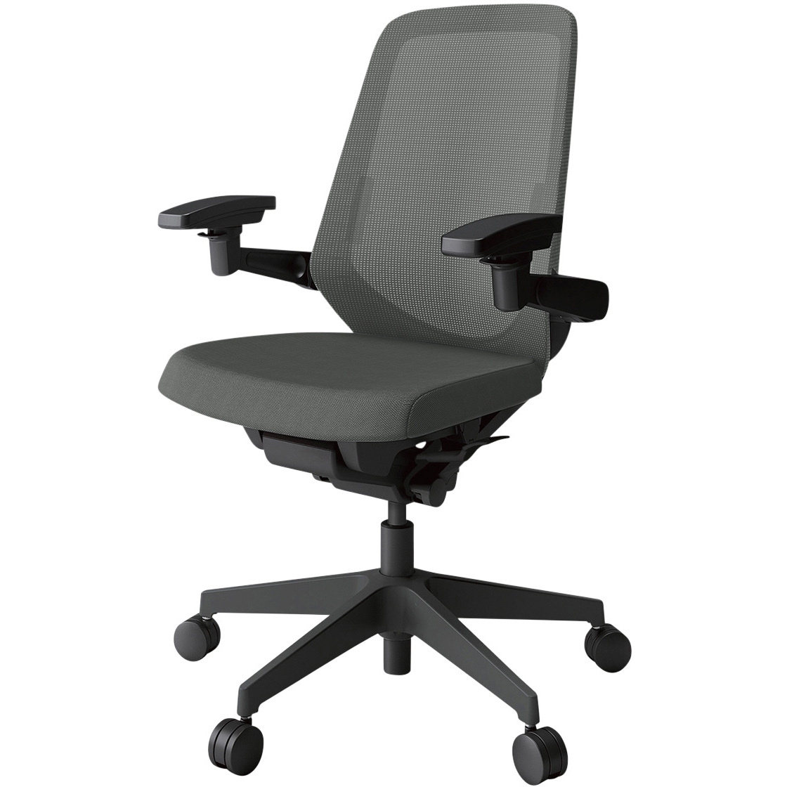 KJ-157JVM1T1C3 ノートチェア プレーンメッシュバック 可動肘 ハイバック ランバーサポート付 ウレタンキャスター<配送時組立サービス付> 1台 イトーキ 【通販モノタロウ】