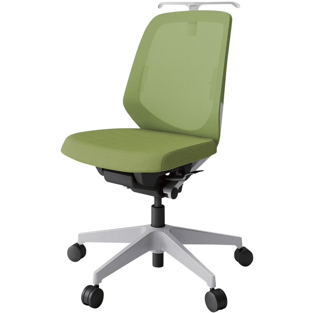 KJ-160JVH-GNQ7 ノートチェア ローバック 肘なし ハンガー ランバーサポート付 メッシュJV ナイロンキャスター<配送時組立サービス付> 1台 イトーキ 【通販モノタロウ】