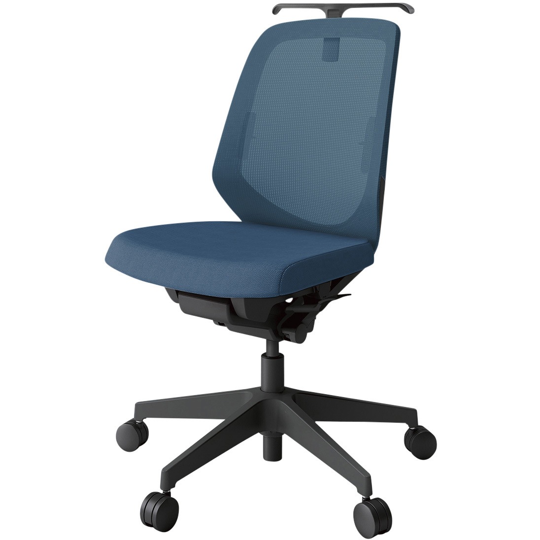 KJ-160JVHM-T1N3 ノートチェア ローバック 肘なし ハンガー ランバーサポート付 メッシュJV ウレタンキャスター<配送時組立サービス付> 1台 イトーキ 【通販モノタロウ】