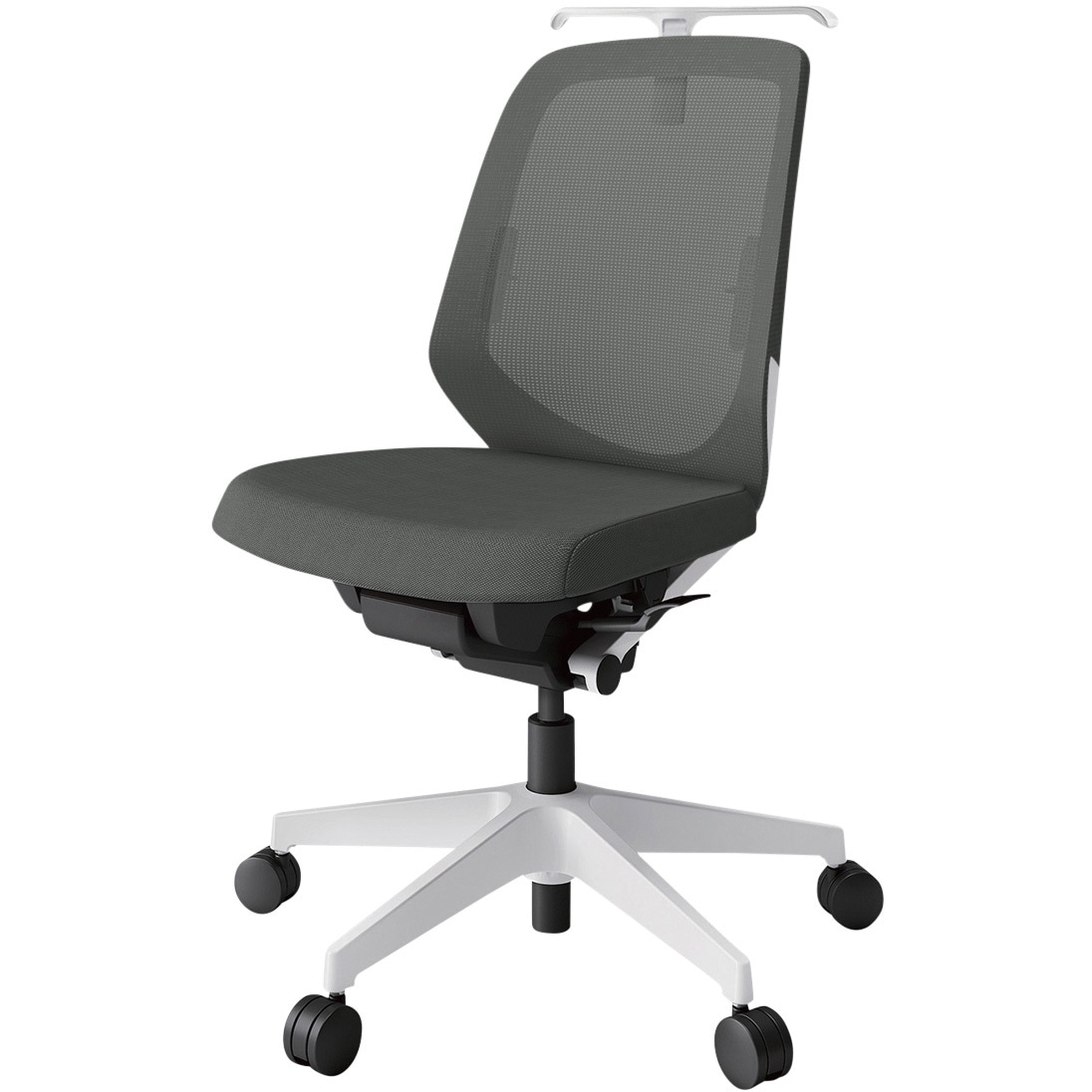 KJ-160JVHM-W9C3 ノートチェア ローバック 肘なし ハンガー ランバーサポート付 メッシュJV ウレタンキャスター<配送時組立サービス付> 1台 イトーキ 【通販モノタロウ】