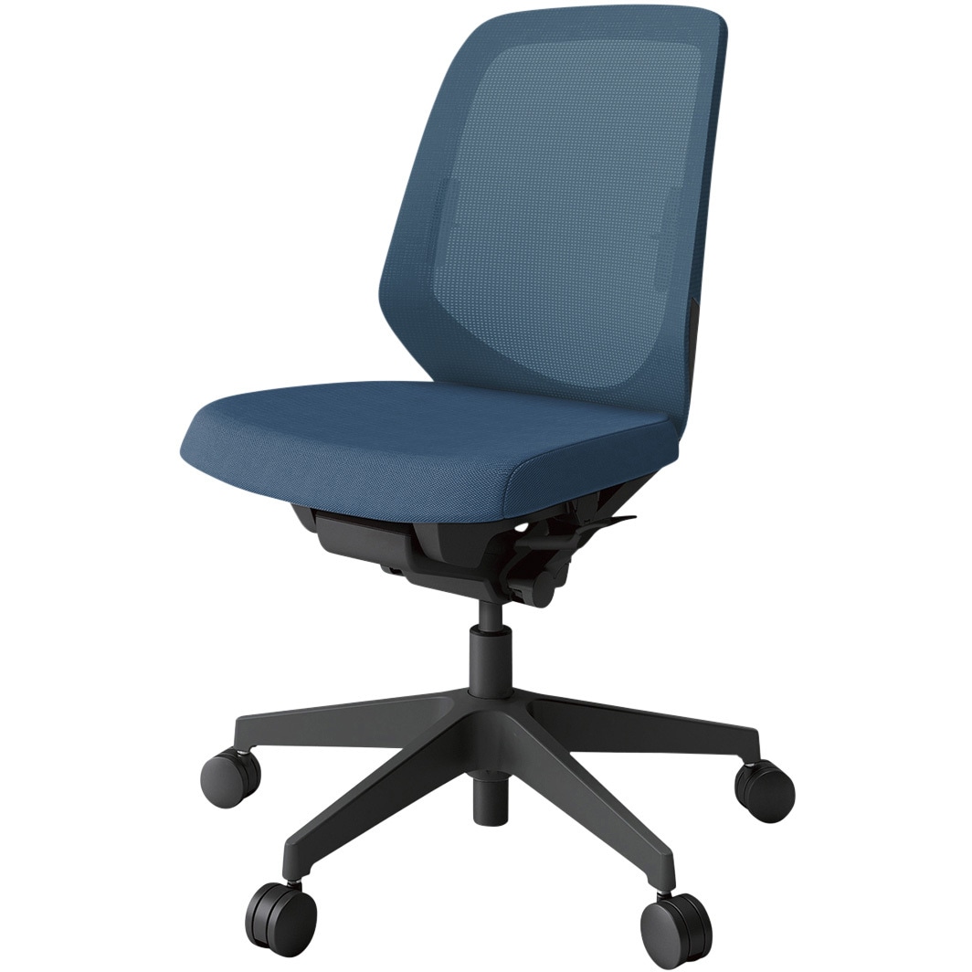 KJ-160JVM-T1N3 ノートチェア プレーンメッシュバック 肘無 ローバック ランバーサポート付 ウレタンキャスター<配送時組立サービス付> 1台 イトーキ 【通販モノタロウ】