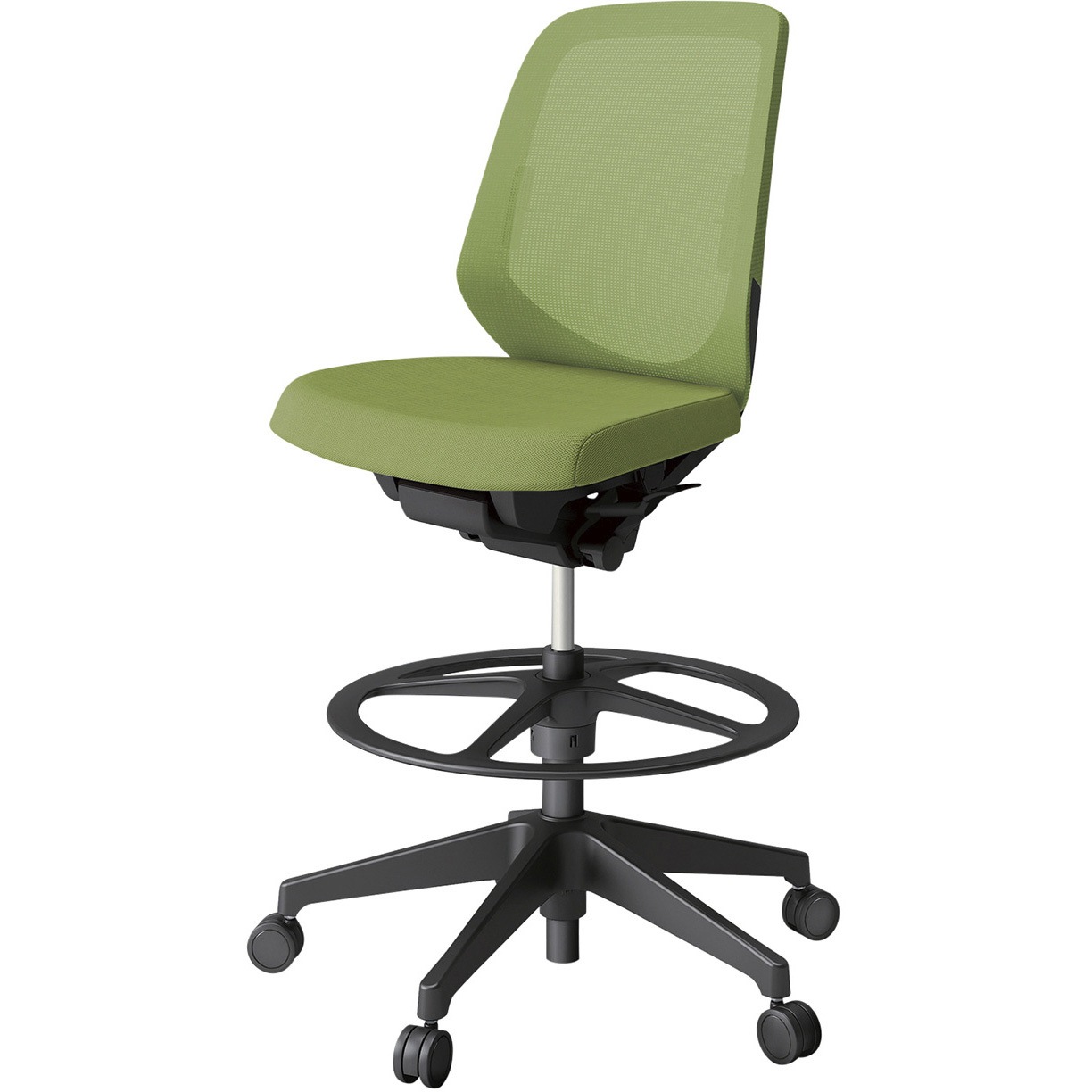 KJ-160JVP-T1Q7 ノートチェア ハイポジションタイプ ローバック 肘なし ランバーサポート付 メッシュJV 樹脂脚<配送時組立サービス付> 1台 イトーキ 【通販モノタロウ】 47,988円