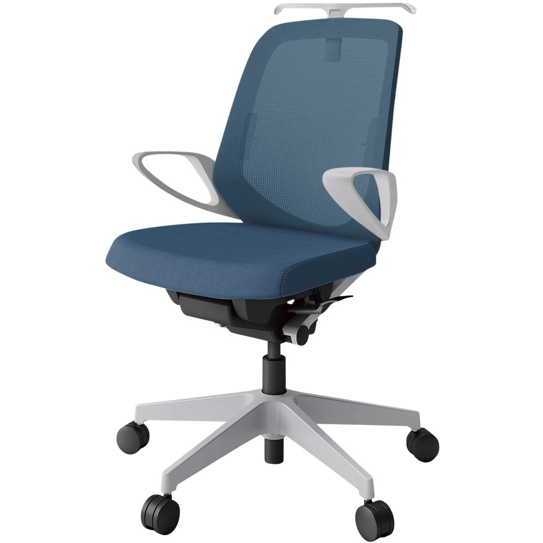 KJ-166JVH-GNN3 ノートチェア ローバック 固定肘 ハンガー ランバーサポート付 メッシュJV ナイロンキャスター<配送時組立サービス付> 1台 イトーキ 【通販モノタロウ】