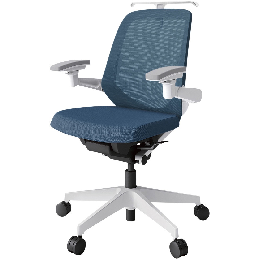 KJ-167JVH1W9N3 ノートチェア ローバック 可動肘 ハンガー ランバーサポート付 メッシュJV ナイロンキャスター<配送時組立サービス付> 1台 イトーキ 【通販モノタロウ】