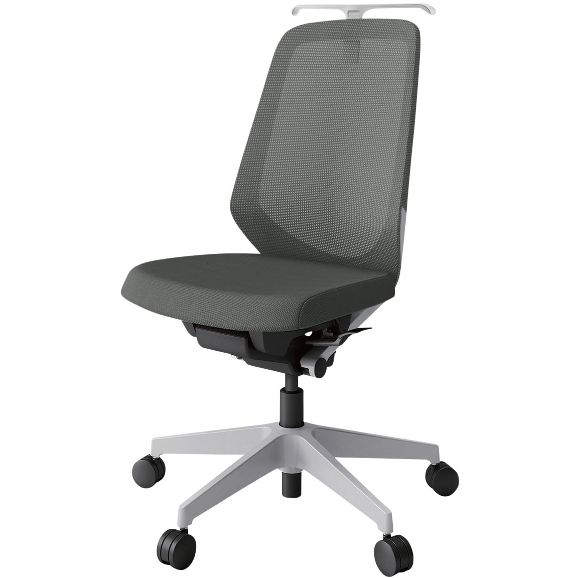 KJ-170JVHM-GNC3 ノートチェア ハイバック 肘なし ハンガー ランバーサポートなし メッシュJV ウレタンキャスター<配送時組立サービス付> 1台 イトーキ 【通販モノタロウ】