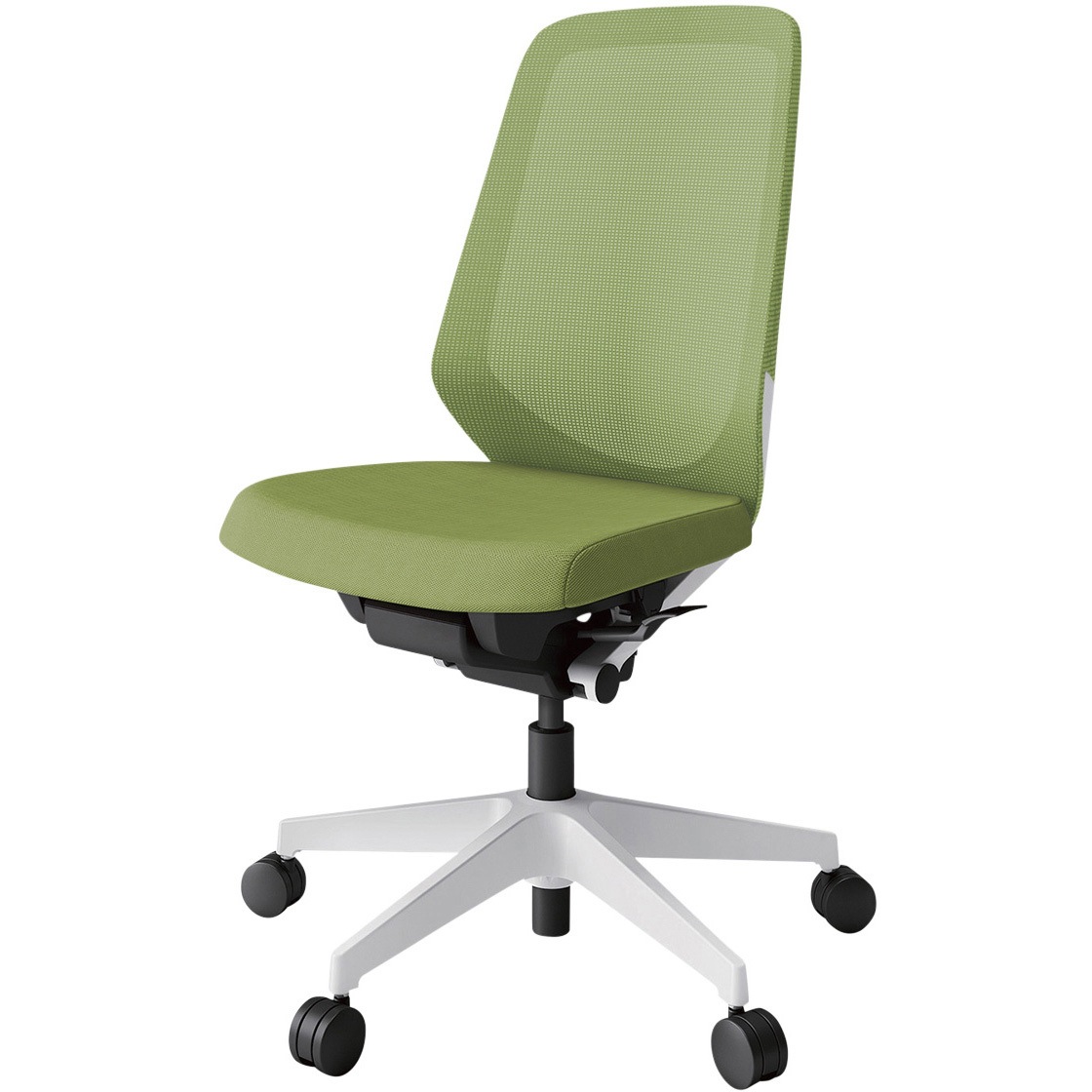 KJ-170JVM-W9Q7 ノートチェア プレーンメッシュバック 肘無 ハイバック ランバーサポートなし ウレタンキャスター<配送時組立サービス付> 1台 イトーキ 【通販モノタロウ】