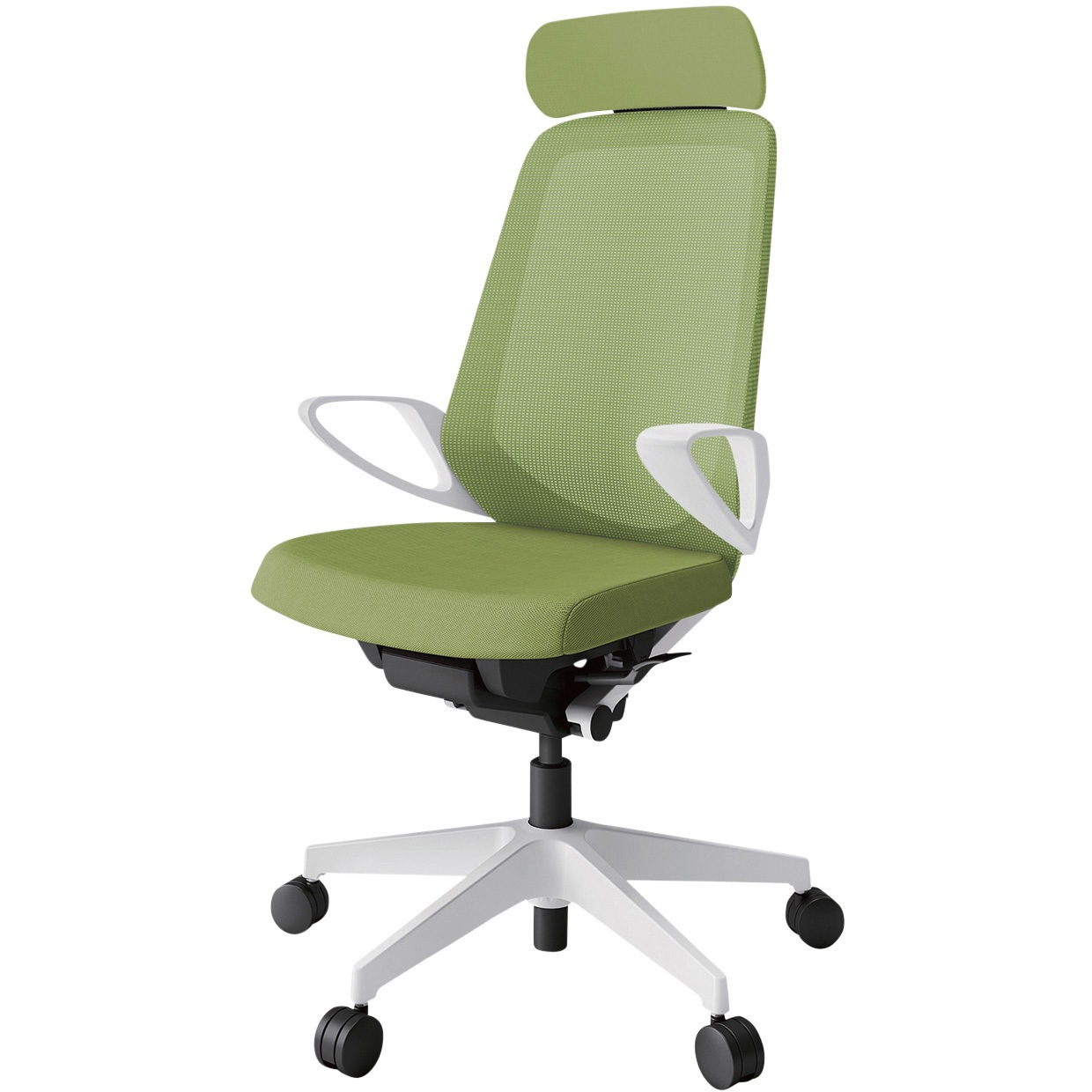 KJ-176JVE-W9Q7 ノートチェア エクストラハイバック 固定肘 ランバーサポートなし メッシュJV ナイロンキャスター<配送時組立サービス付> 1台 イトーキ 【通販モノタロウ】