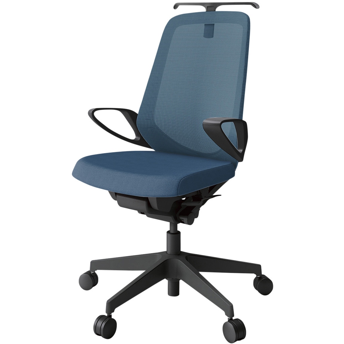 KJ-176JVHM-T1N3 ノートチェア ハイバック 固定肘 ハンガー ランバーサポートなし メッシュJV ウレタンキャスター<配送時組立サービス付> 1台 イトーキ 【通販モノタロウ】