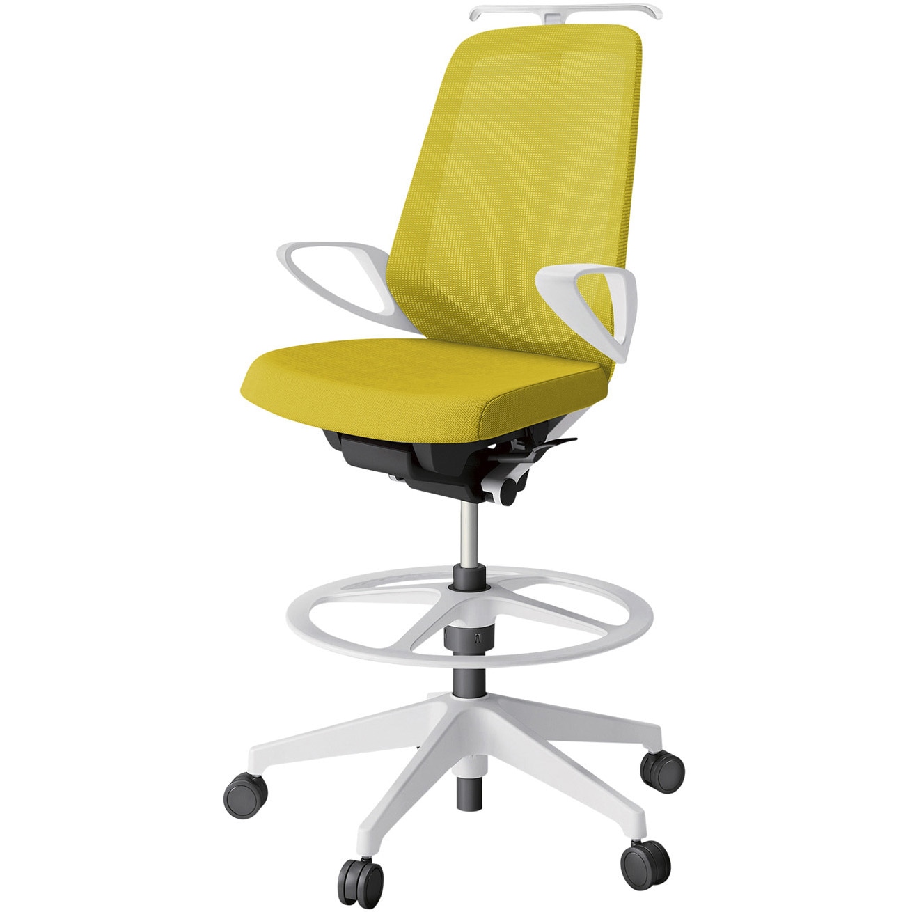 KJ-176JVHP-W9U5 ノートチェア ハイポジションタイプ ハイバック 固定肘 ハンガー ランバーサポートなし メッシュJV 樹脂脚<配送時組立サービス付> 1台 イトーキ 【通販モノタロウ】