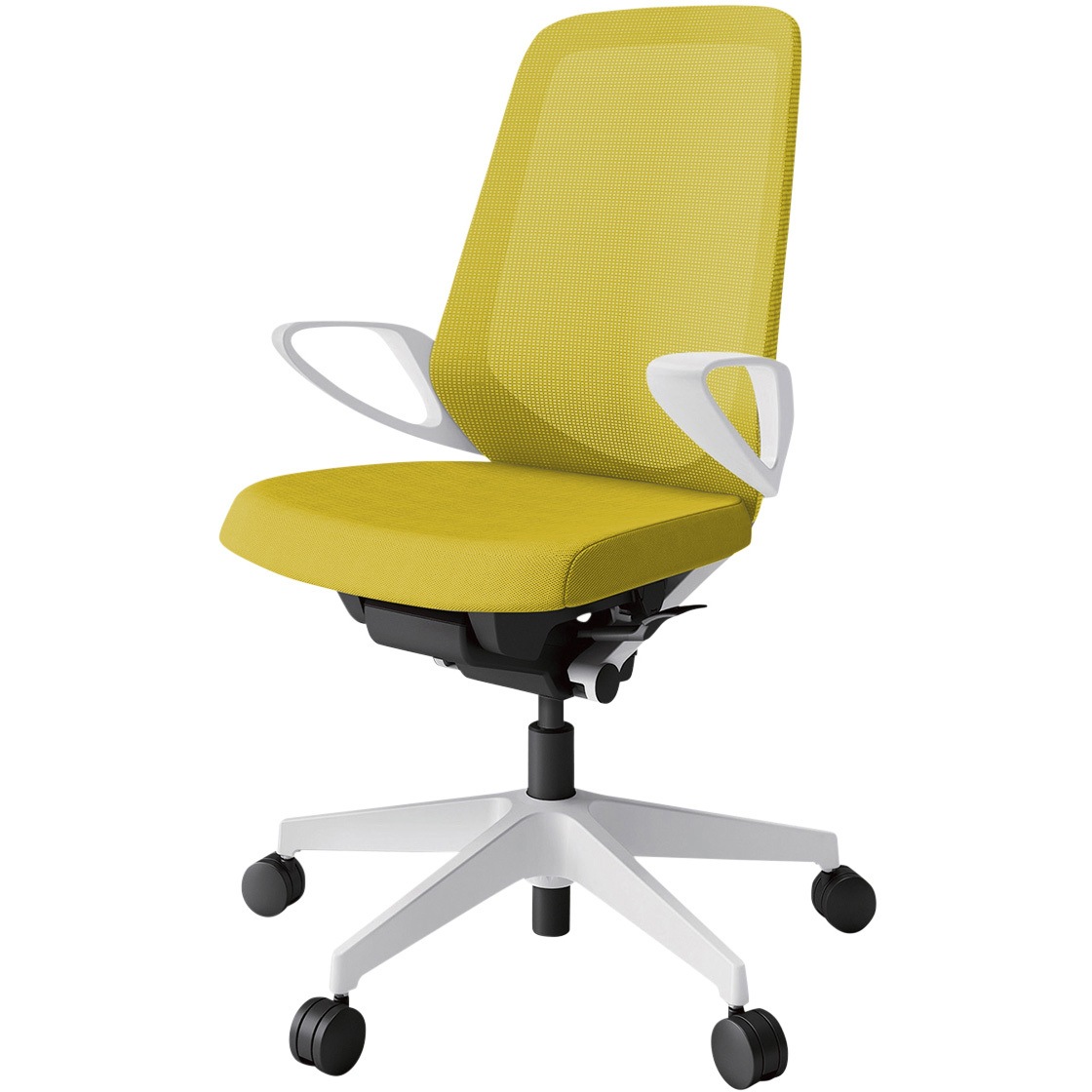 KJ-176JV-W9U5 ノートチェア ハイバック 固定肘 ランバーサポートなし メッシュJV ナイロンキャスター<配送時組立サービス付> 1台 イトーキ 【通販モノタロウ】