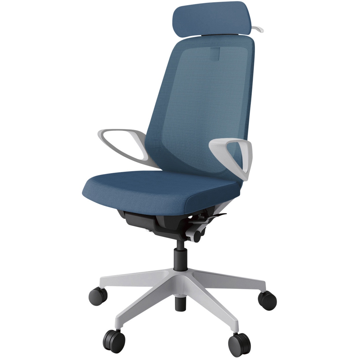 KJ-176JVX-GNN3 ノートチェア エクストラハイバック 固定肘 ハンガー ランバーサポートなし メッシュJV ナイロンキャスター<配送時組立サービス付> 1台 イトーキ 【通販モノタロウ】