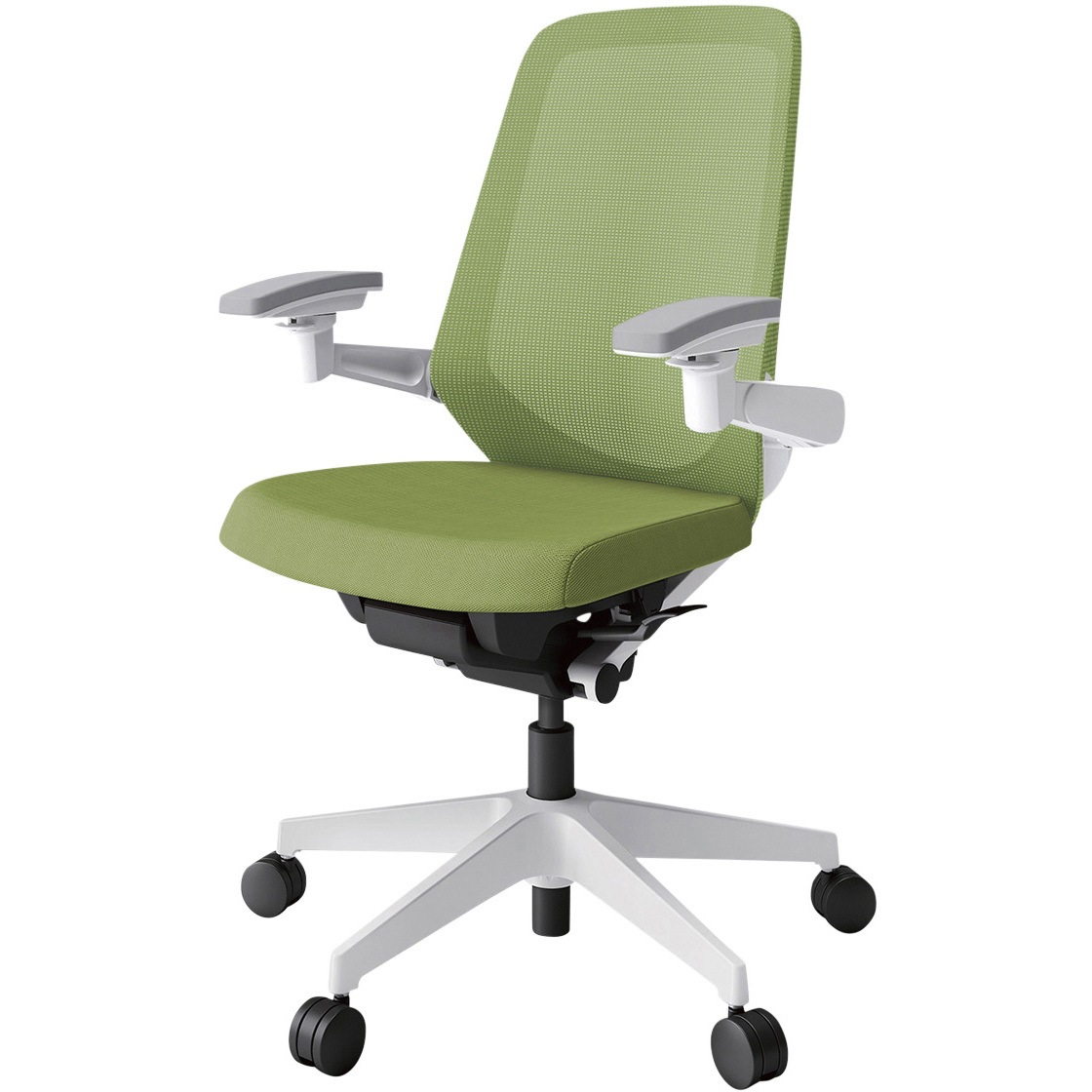 KJ-177JV1W9Q7 ノートチェア プレーンメッシュバック 可動肘 ハイバック ランバーサポートなし ナイロンキャスター<配送時組立サービス付> 1台 イトーキ 【通販モノタロウ】