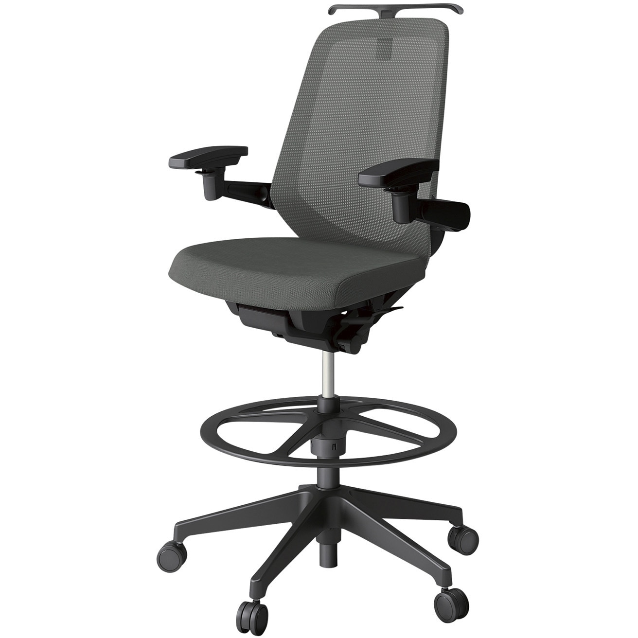 KJ-177JVHP1T1C3 ノートチェア ハイポジションタイプ ハイバック 可動肘 ハンガー ランバーサポートなし メッシュJV 樹脂脚<配送時組立サービス付> 1台 イトーキ 【通販モノタロウ】