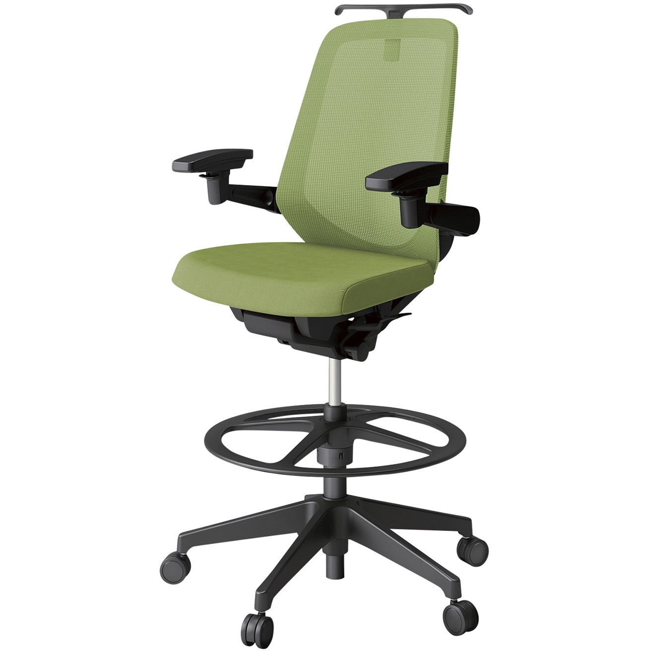 KJ-177JVHP1T1Q7 ノートチェア ハイポジションタイプ ハイバック 可動肘 ハンガー ランバーサポートなし メッシュJV 樹脂脚<配送時組立サービス付> 1台 イトーキ 【通販モノタロウ】