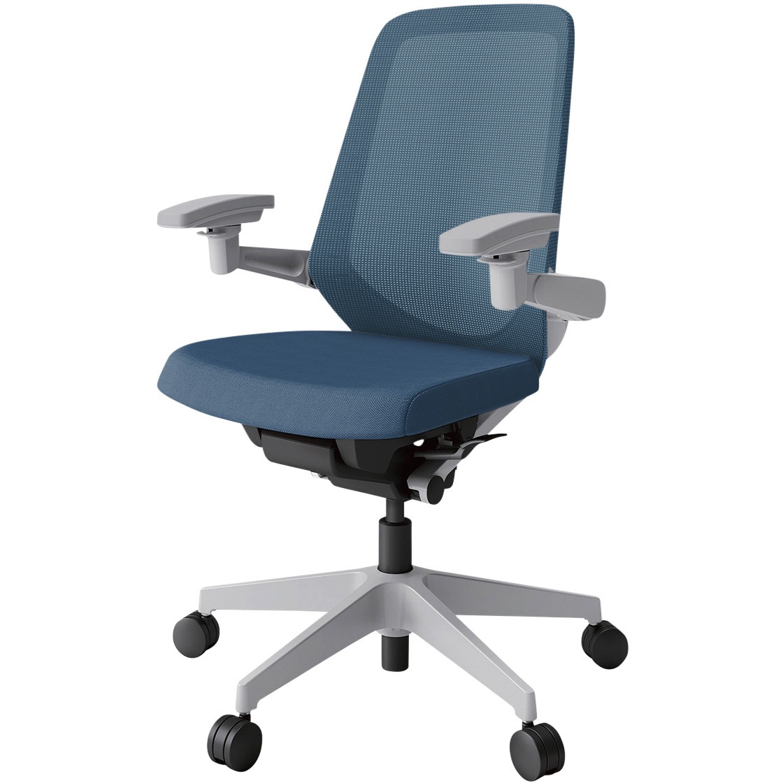 KJ-177JVM1GNN3 ノートチェア プレーンメッシュバック 可動肘 ハイバック ランバーサポートなし ウレタンキャスター<配送時組立サービス付> 1台 イトーキ 【通販モノタロウ】