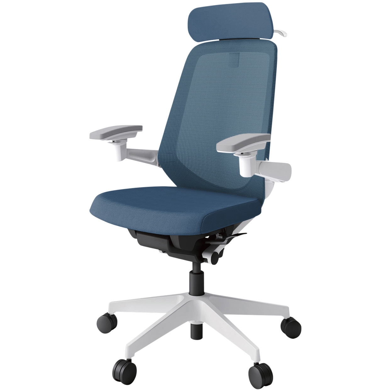 KJ-177JVX1W9N3 ノートチェア エクストラハイバック 可動肘 ハンガー ランバーサポートなし メッシュJV ナイロンキャスター<配送時組立サービス付> 1台 イトーキ 【通販モノタロウ】