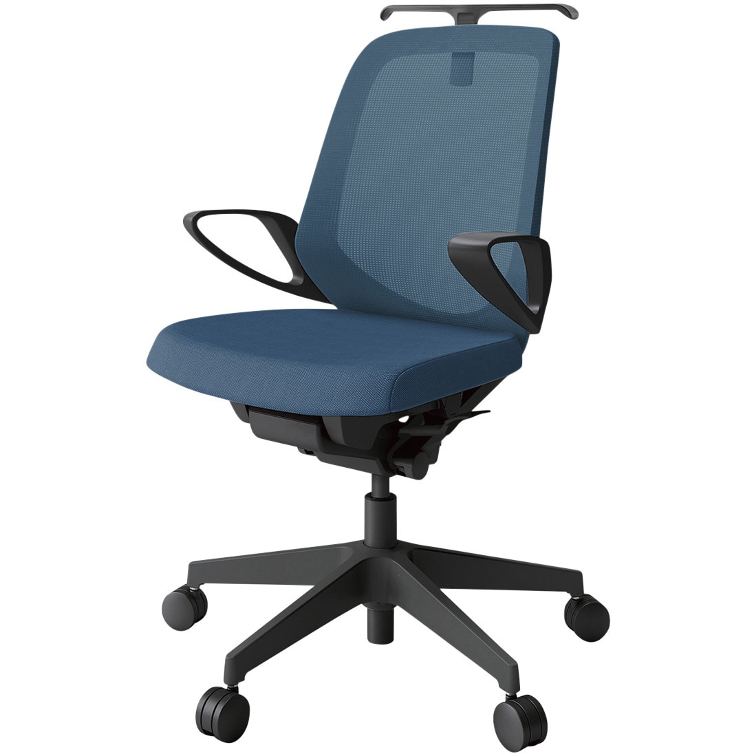 KJ-186JVH-T1N3 ノートチェア ローバック 固定肘 ハンガー ランバーサポートなし メッシュJV ナイロンキャスター<配送時組立サービス付> 1台 イトーキ 【通販モノタロウ】