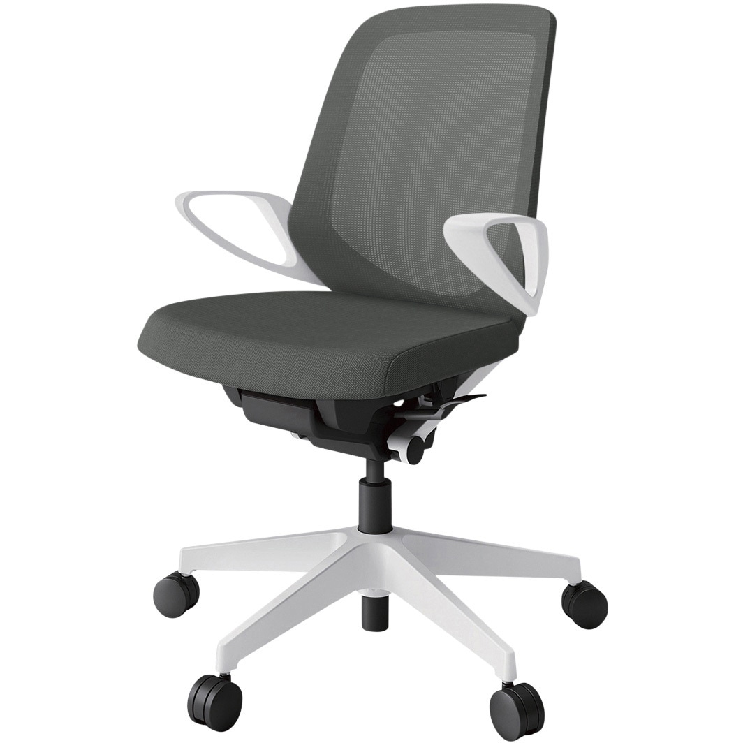 KJ-186JV-W9C3 ノートチェア ローバック 固定肘 ランバーサポートなし メッシュJV ナイロンキャスター<配送時組立サービス付> 1台 イトーキ 【通販モノタロウ】 40,937円