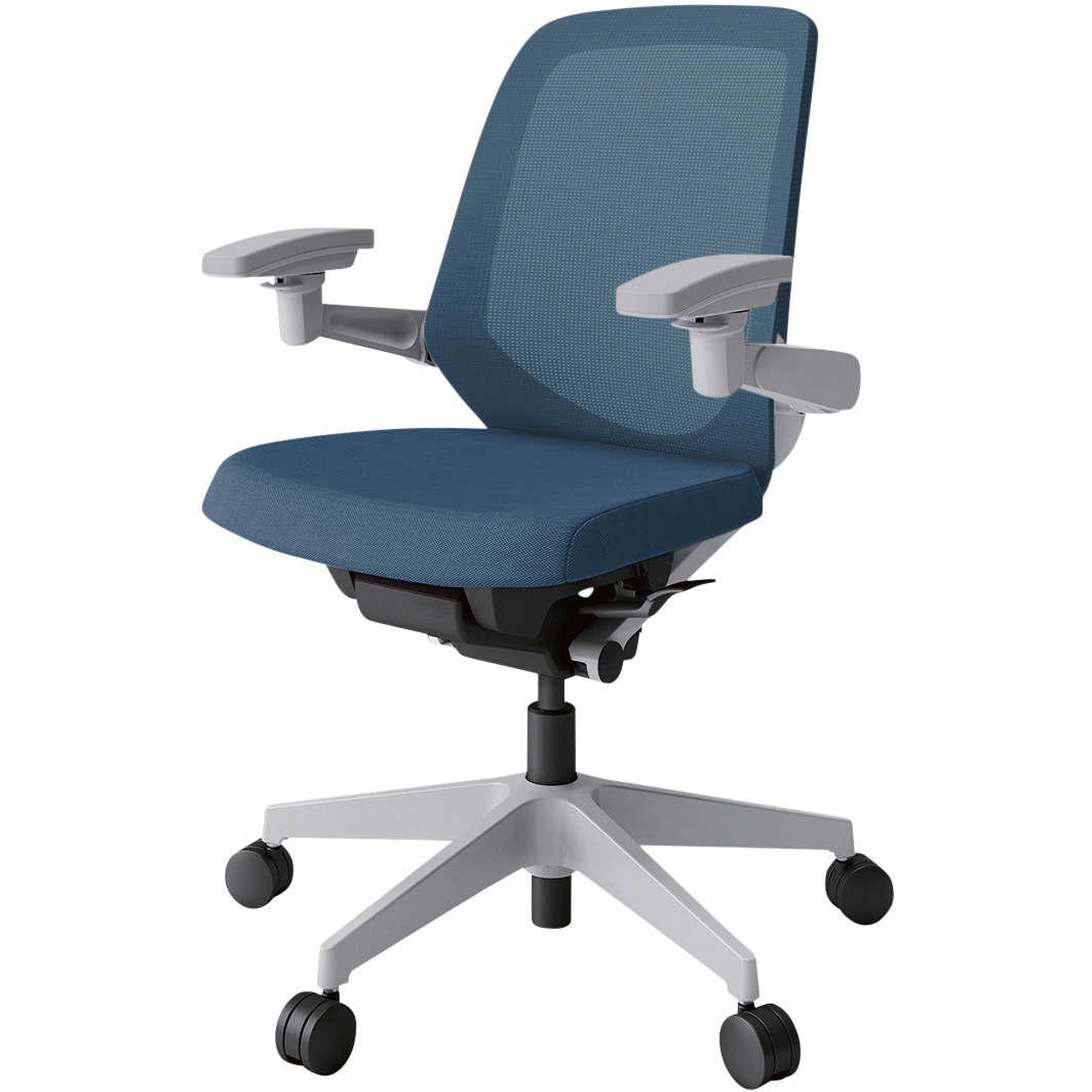 KJ-187JVM1GNN3 ノートチェア プレーンメッシュバック 可動肘 ローバック ランバーサポートなし ウレタンキャスター<配送時組立サービス付> 1台 イトーキ 【通販モノタロウ】