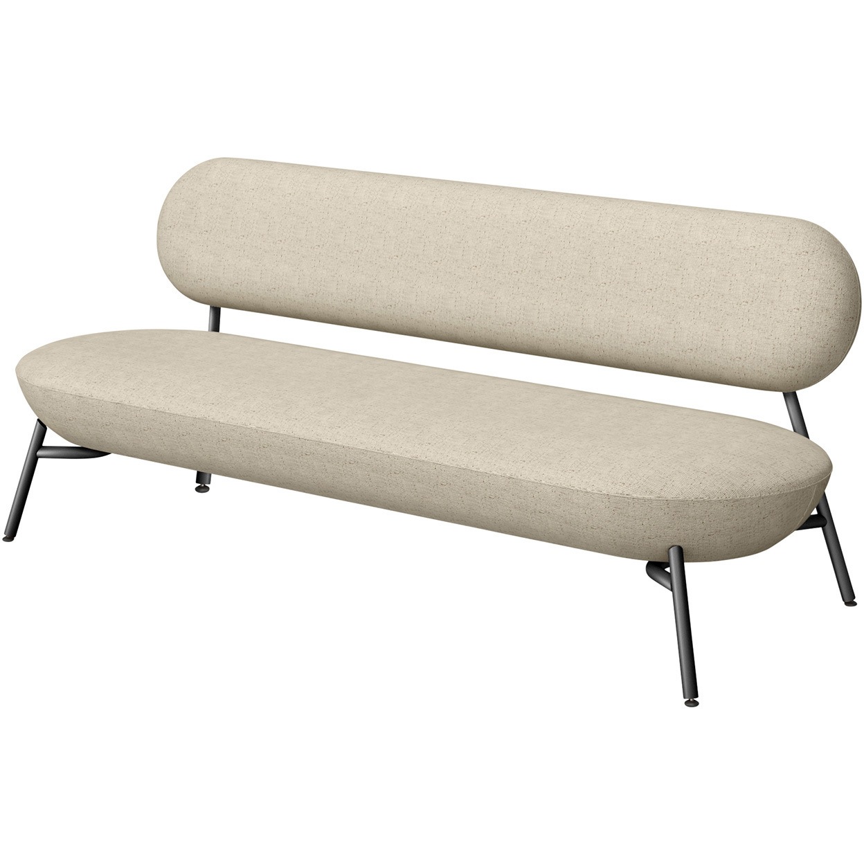 KLF-203H-T1H8 ミートラウンジ 3シーターソファ 布地H<配送時組立サービス付> イトーキ 高さ720mm幅1770mm奥行660mm  KLF-203H-T1H8