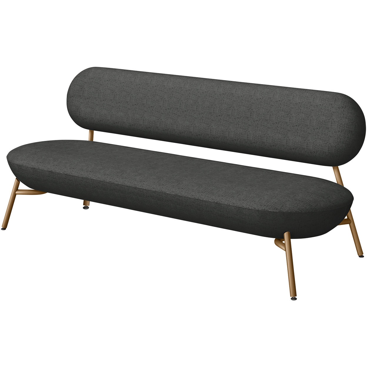 KLF-203H-ZCW2 ミートラウンジ 3シーターソファ 布地H<配送時組立サービス付> イトーキ 高さ720mm幅1770mm奥行660mm  KLF-203H-ZCW2