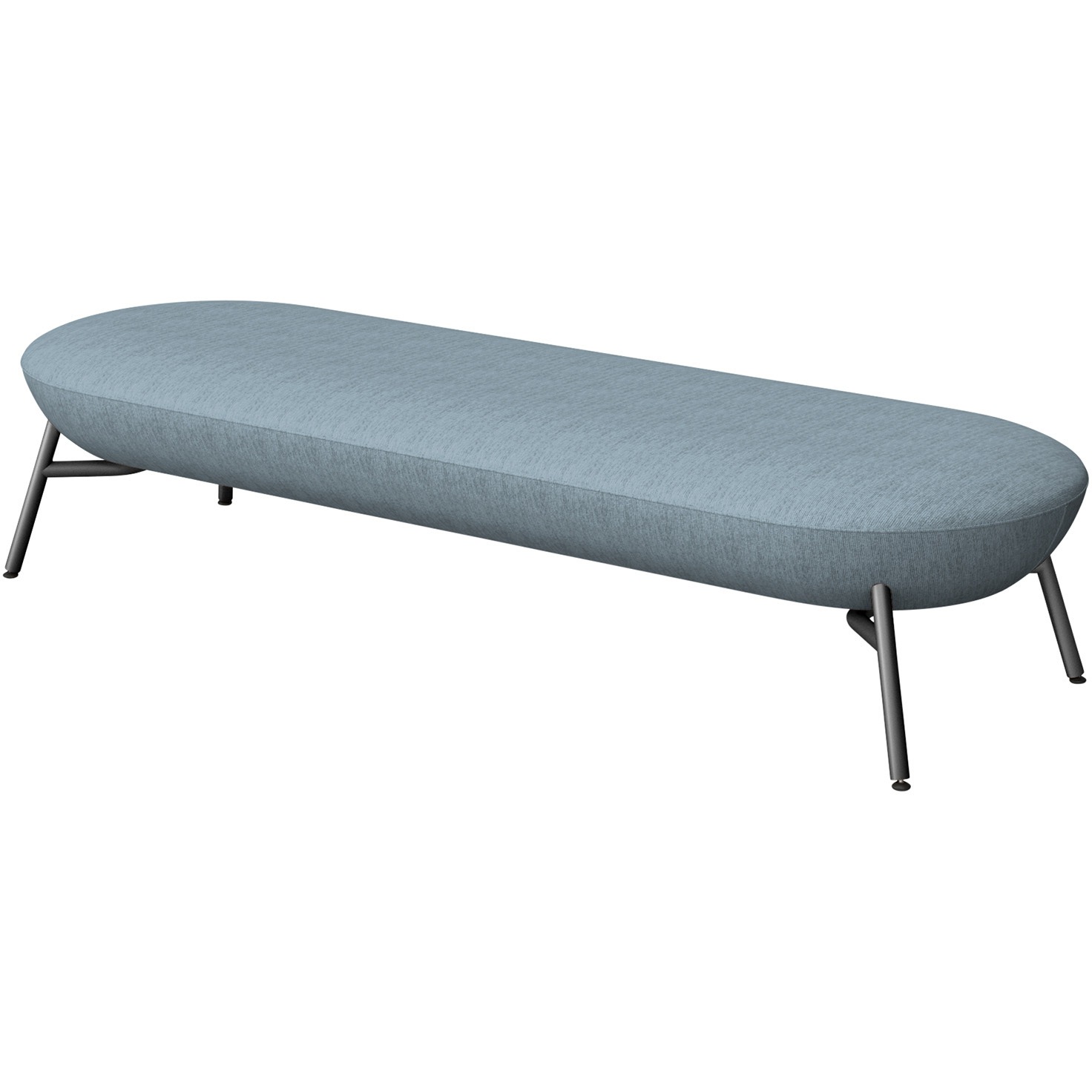 KLF-213C-T1S5 ミートラウンジ 3シーターベンチ 布地C<配送時組立サービス付> イトーキ 高さ390mm幅1770mm奥行570mm  KLF-213C-T1S5