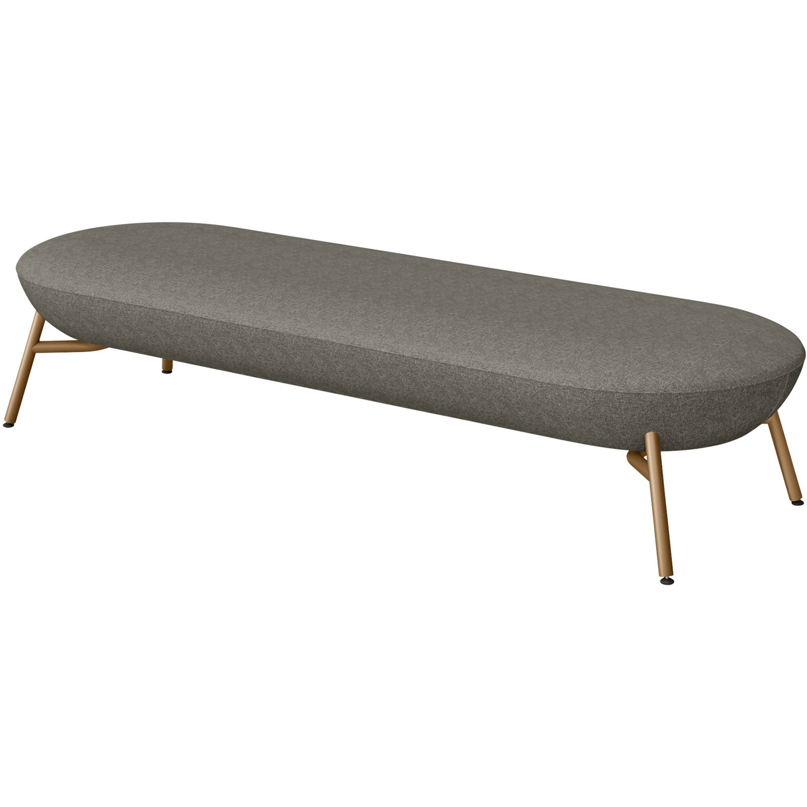 KLF-213H-ZCT4 ミートラウンジ 3シーターベンチ 布地H<配送時組立サービス付> イトーキ 高さ390mm幅1770mm奥行570mm  KLF-213H-ZCT4